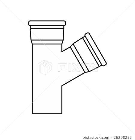 Water pipes icon, outline style Water pipes icon, outline style 26298252