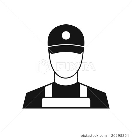 A man in a cap and uniform icon, simple style A man in a cap and uniform icon, simple style 26298264