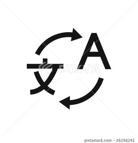 Translating icon, simple style Translating icon, simple style 26298291