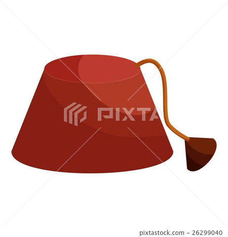 Turkish hat, fez icon, cartoon style 26299040