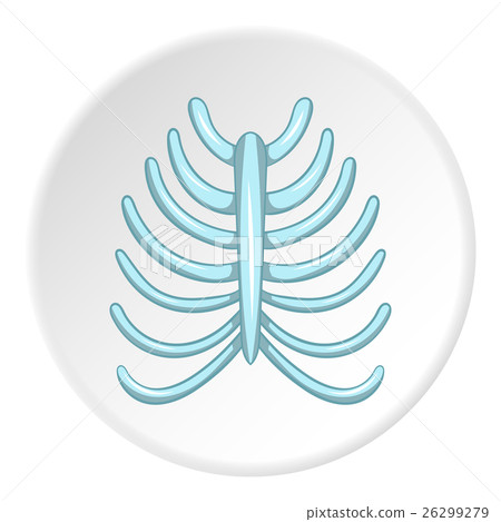 Ribs icon, cartoon style Ribs icon, cartoon style 26299279