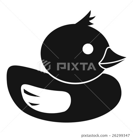 Duck icon in simple style-插圖素材 [26299347] - PIXTA圖庫