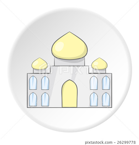 Taj Mahal icon, cartoon style 26299778