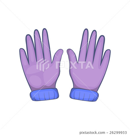Winter gloves icon, cartoon style 26299933