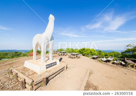 [Mt. Jinma] Summit and Hakuba statue 26300558