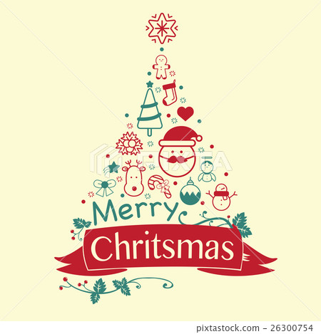 Vintage Christmas card. Celebration background Vintage Christmas card. Celebration background 26300754