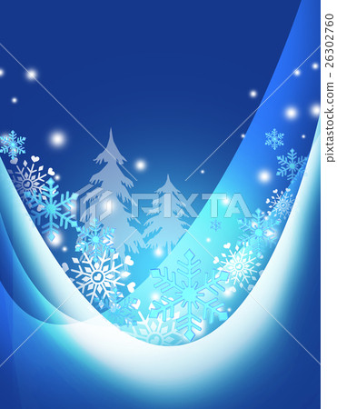 Christmas snow crystal frame - Stock Illustration [26302760] - PIXTA