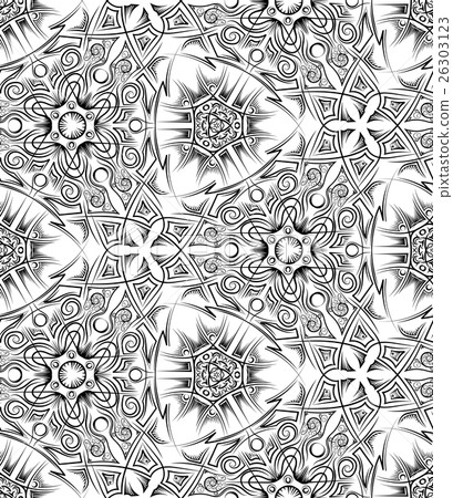 abstract black and white ethnic seamless pattern abstract black and white ethnic seamless pattern 26303123