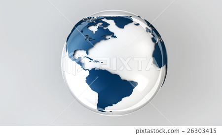 Illustration of Earth globes isolated on white - Stock Illustration ...