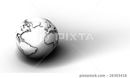 Illustration of Earth globes isolated on white - Stock Illustration ...