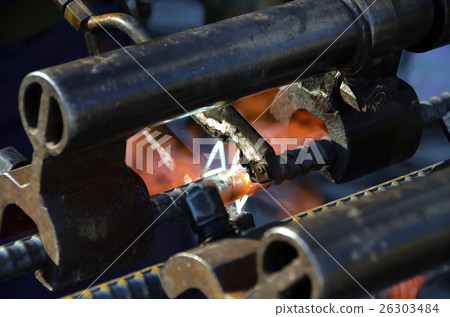 Rebar gas pressure welding joint 26303484