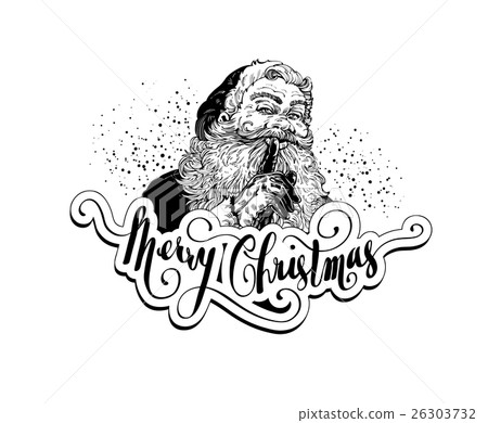 Vintage Santa Claus Christmas illustration 26303732