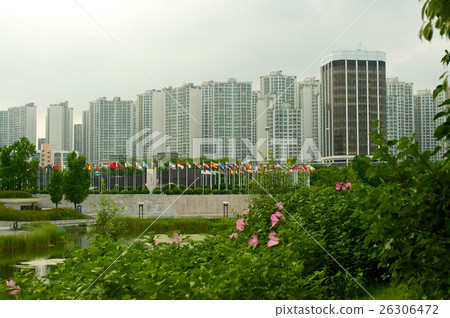 Olympic park in Seoul in summer, South Korea 26306472