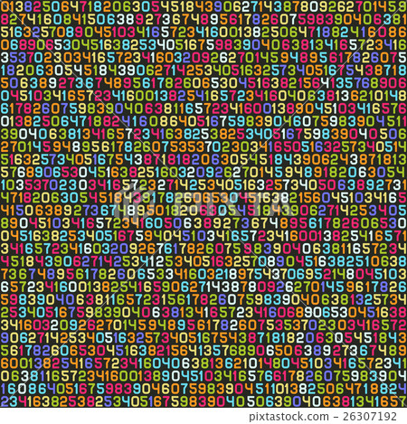 Seamless Color Decimal Computer Code Background 26307192