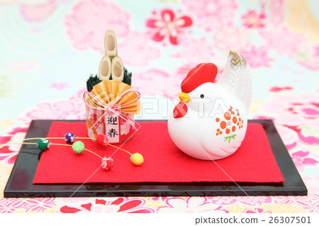 公雞花卉圖案袋Helppun 26307501