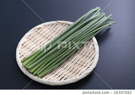 图库照片: 蒜芽 筛子 蔬菜