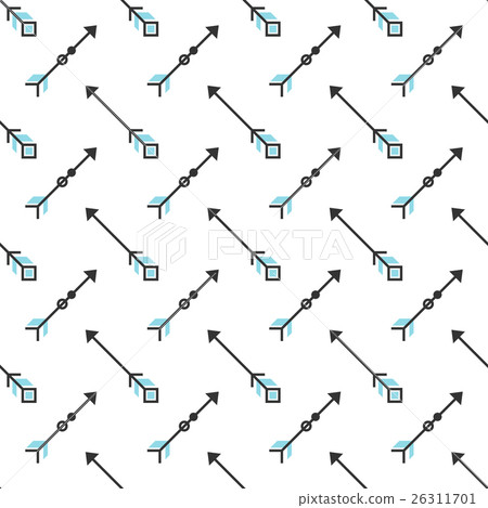 Seamless pattern with stylized linear arrows Seamless pattern with stylized linear arrows 26311701