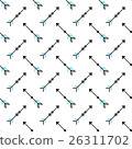 Seamless pattern with stylized linear arrows 26311702