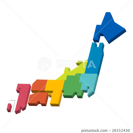 3D Japan Map 3D Japan Map 26312430