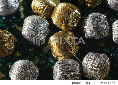 Gold and silver beads Gold and silver beads 26313871