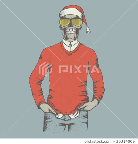 Vector skull illustration 26314009