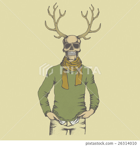 Vector skull illustration Vector skull illustration 26314010