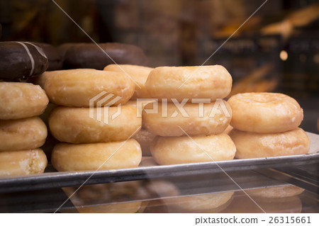 Sugar and chocolate donuts 26315661