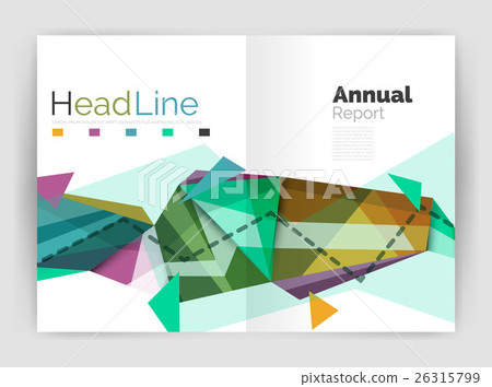 Unusual abstract corporate business brochure Unusual abstract corporate business brochure 26315799