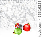 Christmas Baubles In Snow 26316223