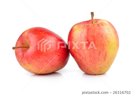 red apple on white background 26316702