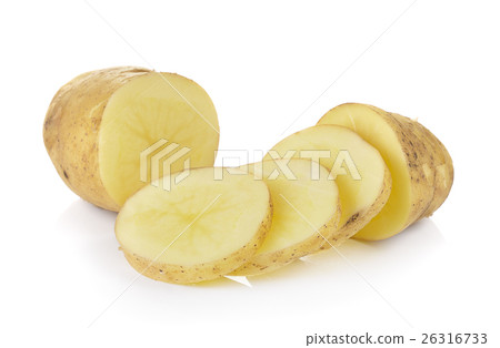potato on white background 26316733