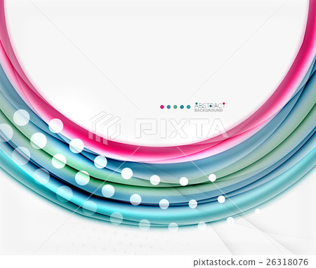 Multicolored lines on white, motion concept 26318076