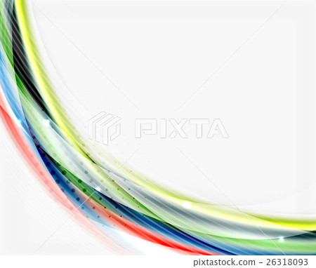 Translucent wave on white background Translucent wave on white background 26318093