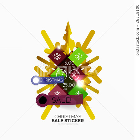 Christmas sale stickers and labels Christmas sale stickers and labels 26318100