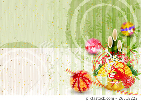 Rooster crane greeting card background 26318222