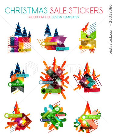Paper Christmas and New Year banner Paper Christmas and New Year banner 26318360