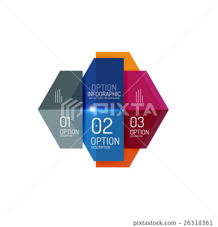 Paper geometric abstract infographic layouts 26318361