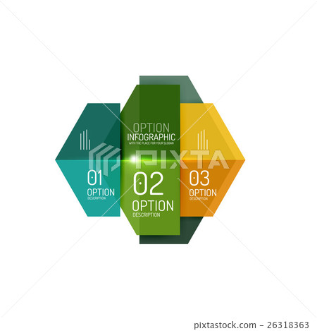 Paper geometric abstract infographic layouts 26318363