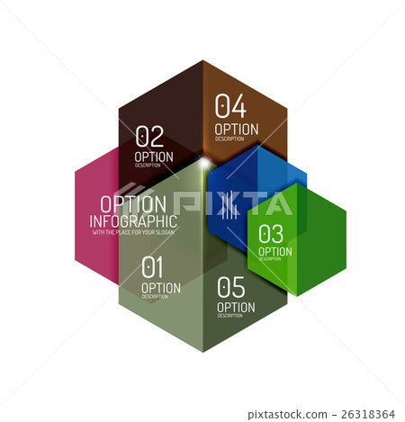 Paper geometric abstract infographic layouts 26318364