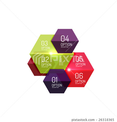 Paper geometric abstract infographic layouts 26318365