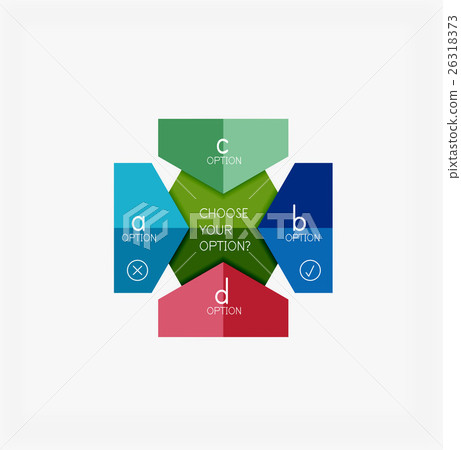 Paper infographic banners and stickers 26318373