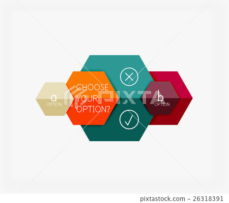 Paper infographic banners and stickers 26318391