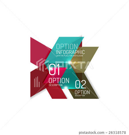Abstract background, geometric infographic option 26318578