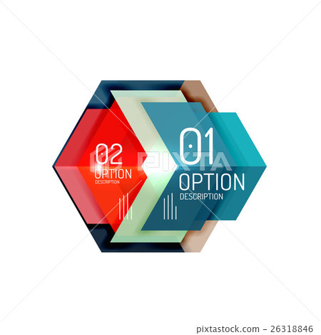 Abstract background, geometric infographic option 26318846