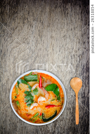 Tom yam kong or Tom yum, Thai food. Tom yam kong or Tom yum, Thai food. 26318854