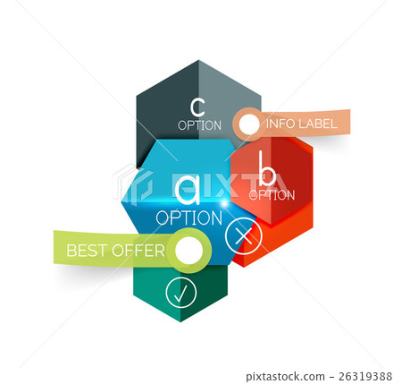 Abstract infographic geometric templates 26319388