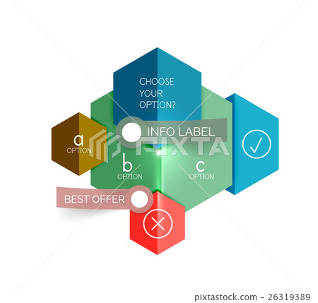 Abstract infographic geometric templates 26319389
