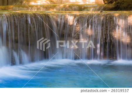 Blue stream waterfalls close up Blue stream waterfalls close up 26319537