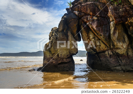 Rock on Tajor beach in Bako National Park Rock on Tajor beach in Bako National Park 26322249