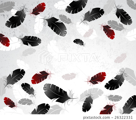 Light background with feathers 26322331